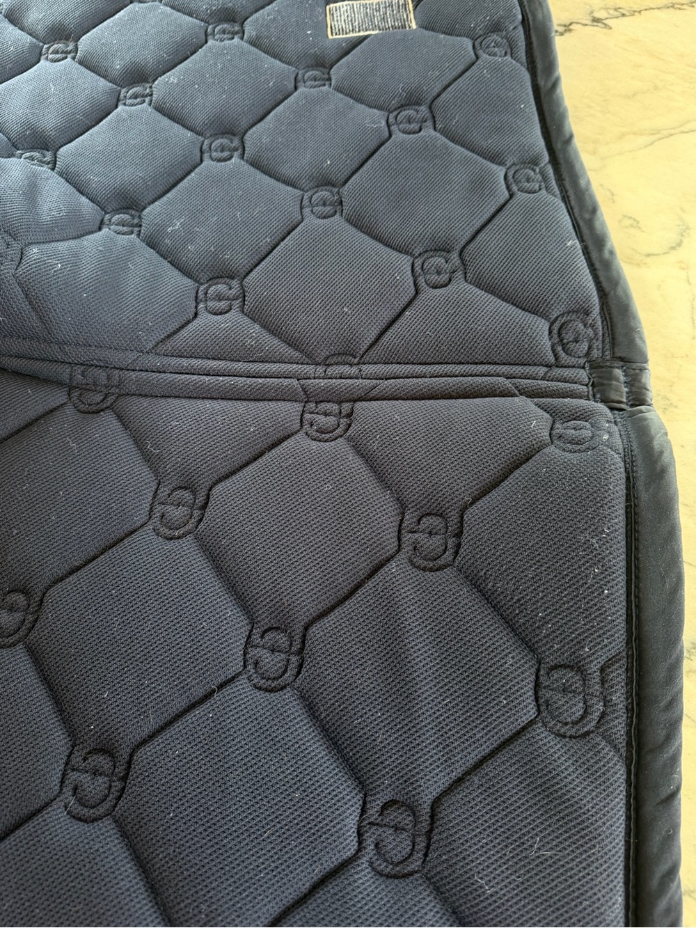Equestrian Stockholm Midnight Blue Jump Saddle Pad - Full Size - Picture 12 of 13